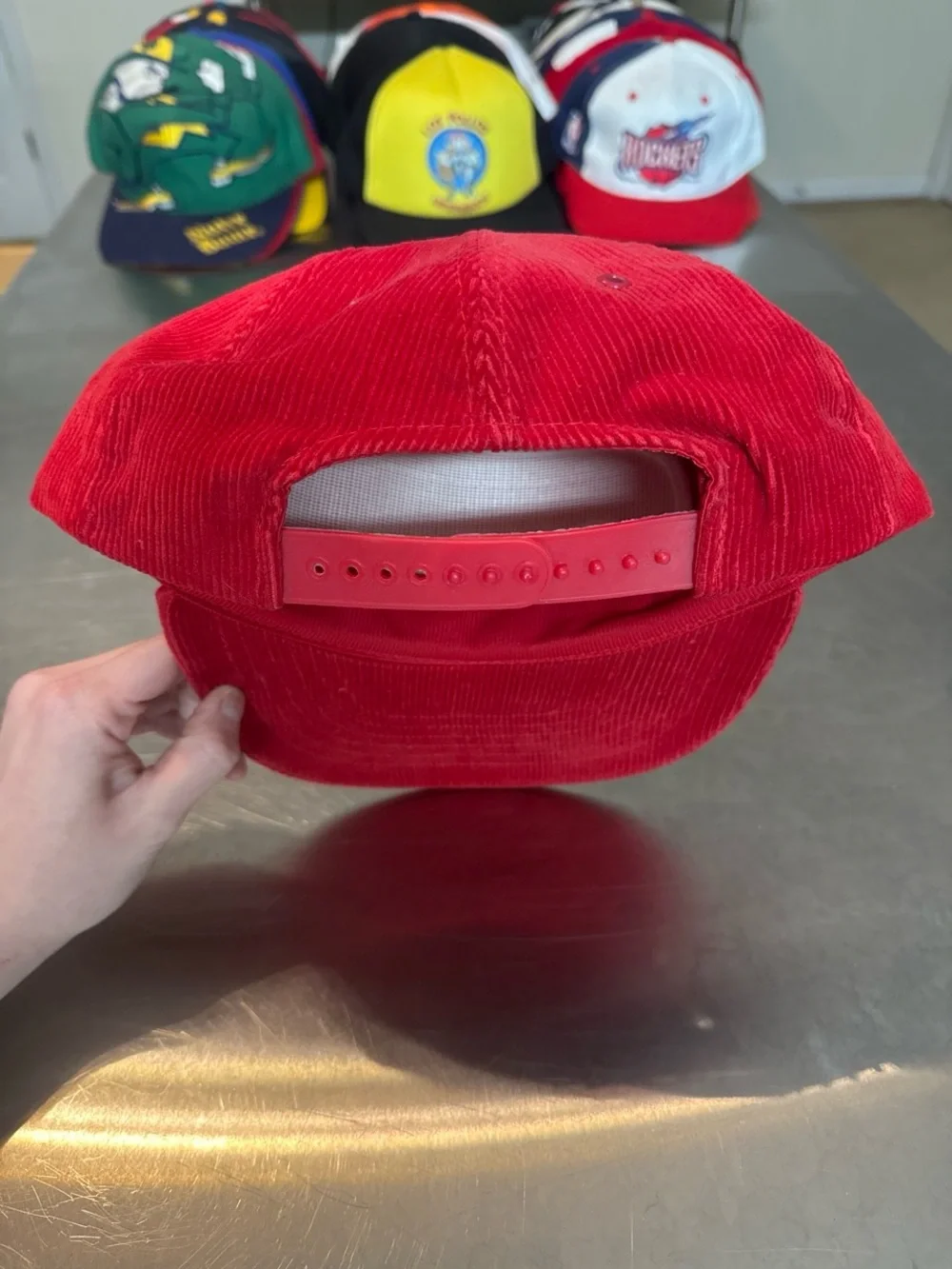 Vintage Red Marlboro Corduroy Cap